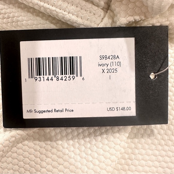 Kate Spade Swimwear, Scallop V-Neck One Piece Swimsuit, Ivory Large NWT - Picture 10 of 12